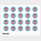 Sticker Rond Sarcasme dans la sauce tomate (Feuille)