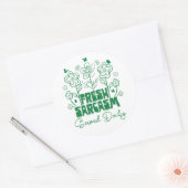 Sticker Rond Sarcasme frais servi tous les jours Fleurs mignonn (Enveloppe)
