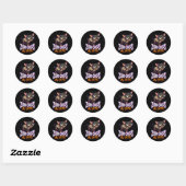 Sticker Rond Sarcastic Chihuahua Zero Chills All Bite Meme (Feuille)