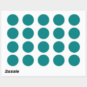 Sticker Rond Sarcelle (Feuille)