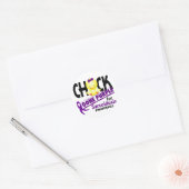Sticker Rond Sarcoidose Chick Gone Purple 2 (Enveloppe)