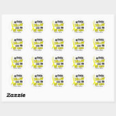 Sticker Rond Sarcoma JAUNE POUR MON MEILLEUR AMI 37 (Feuille)