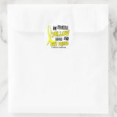 Sticker Rond Sarcoma JAUNE POUR MON MEILLEUR AMI 37 (Sac)