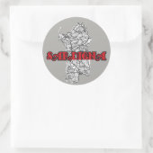 Sticker Rond Sardaigne (Sac)
