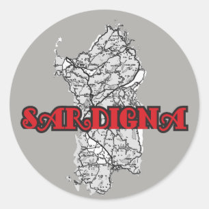 Sticker Rond Sardaigne
