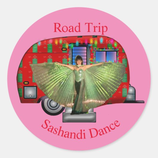 Sticker Rond Sashandi Dance Road Trier Thunder_Cove (Devant)