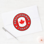 Sticker Rond Saskatchewan Canada (Enveloppe)