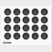Sticker Rond Sasquatch Bigfoot Une légende comme moi est diffic (Feuille)