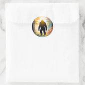 Sticker Rond Sasquatch d'automne Paysage coloré (Sac)