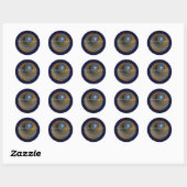 Sticker Rond Sassafras Beaver Moon (Feuille)