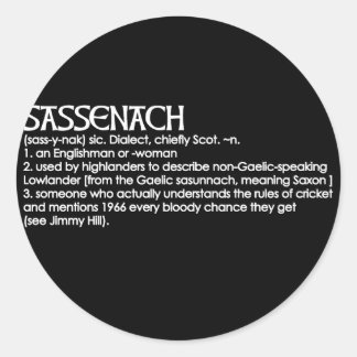 Sticker Rond Sassenach