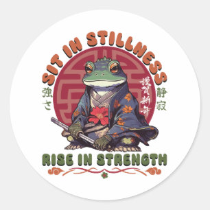 Sticker Rond S'asseoir dans le calme