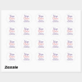 Sticker Rond Sassy "Nap Queen" Pastel Typography (Feuille)