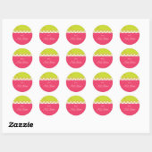 Sticker Rond Sassy Zebra (Feuille)