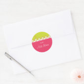 Sticker Rond Sassy Zebra (Enveloppe)