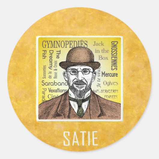 Sticker Rond Satie (Devant)