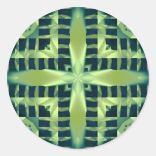 Sticker Rond Satin, Jade et Onyx