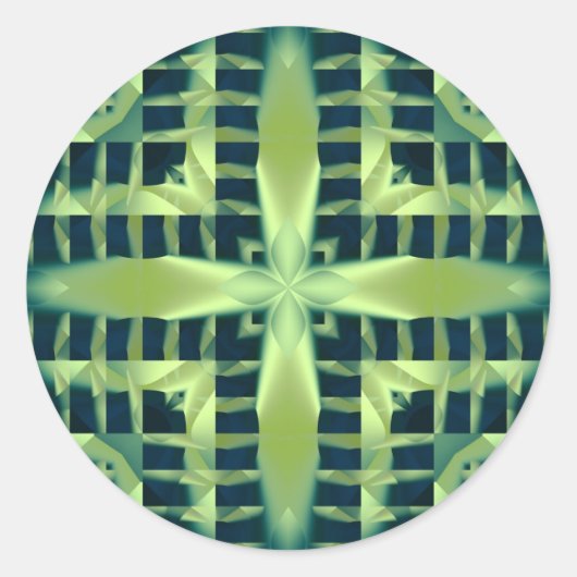 Sticker Rond Satin, Jade et Onyx (Devant)