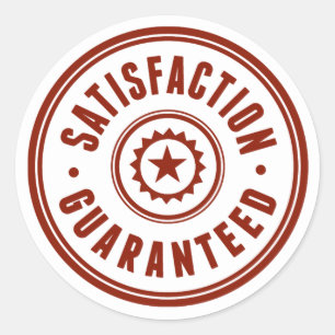 Sticker Rond Satisfaction garantie