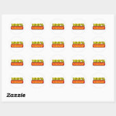 Sticker Rond satisfaction garantie (Feuille)