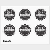 Sticker Rond Satisfaction garantie (Feuille)
