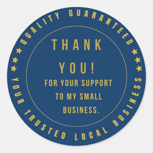 Sticker Rond Satisfaction garantie à 100 % | Qualité garantie (Devant)