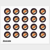 STICKER ROND SATURN (Feuille)
