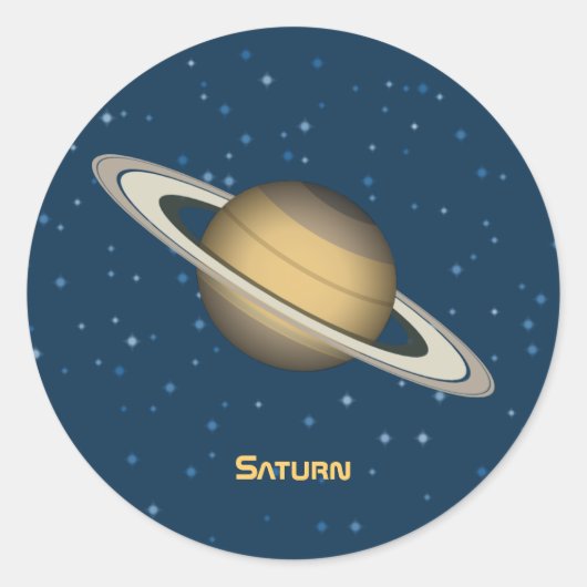 Sticker Rond Saturne (Devant)