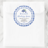 Sticker Rond Sauce aux Bleuets Faite Maison (Sac)