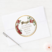 Sticker Rond Sauce aux canneberges de Bourbon Jalapeño (Enveloppe)