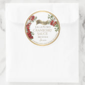 Sticker Rond Sauce aux canneberges de Bourbon Jalapeño (Sac)