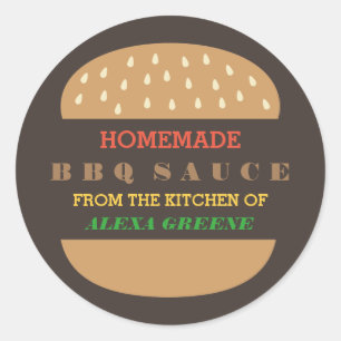 Sticker Rond Sauce barbecue maison   De la cuisine de