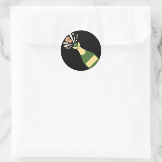 Sticker Rond Sauce champagne Emoji (Sac)