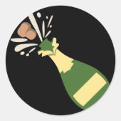 Sticker Rond Sauce champagne Emoji (Devant)