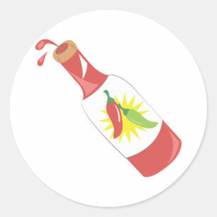 Sticker Rond Sauce chaude
