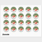Sticker Rond Sauce légère à la tomate maison pour la canning Re (Feuille)