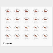 Sticker Rond Sauce tomate artisanale Mason Jar (Feuille)