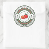 Sticker Rond Sauce tomate maison rustique classique Ro (Sac)