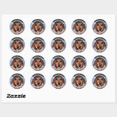 Sticker Rond Saucisse intelligente (Feuille)