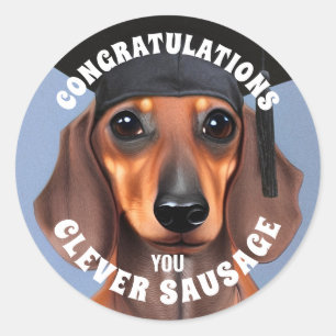 Sticker Rond Saucisse intelligente