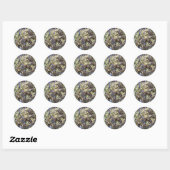 STICKER ROND SAULE DE PRINTEMPS (Feuille)