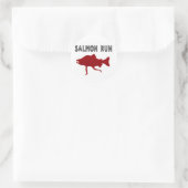 Sticker Rond saumon rouge (Sac)
