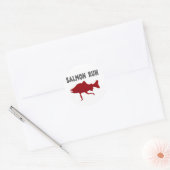 Sticker Rond saumon rouge (Enveloppe)