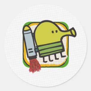 Sticker Rond Saut de griffonnage