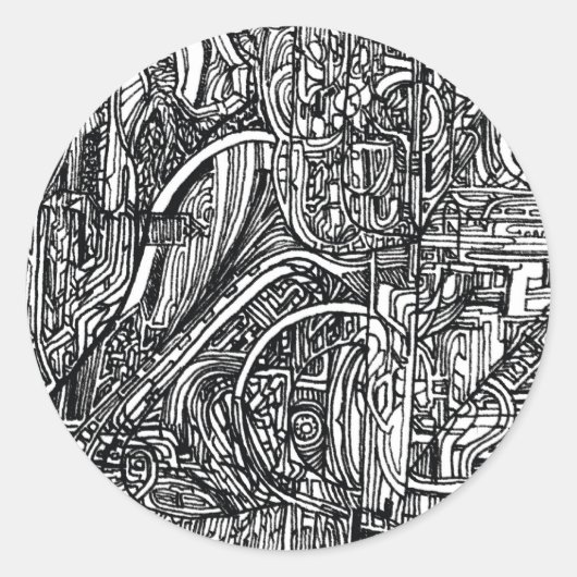 Sticker Rond saut de l'autocollant charlie (Devant)