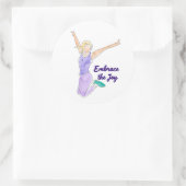 Sticker Rond Saut Joyeux (Sac)
