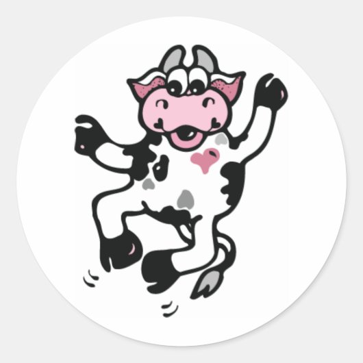 Sticker Rond Sauter pour Joy Cow (Devant)