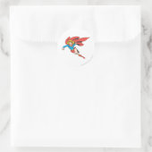 Sticker Rond Sauts et poinçons de Supergirl (Sac)