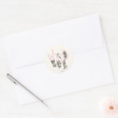Sticker Rond SAUVAGE | Wild Things et Max - Rose (Enveloppe)