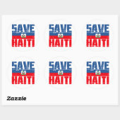 STICKER ROND SAUVER HAÏTI (Feuille)